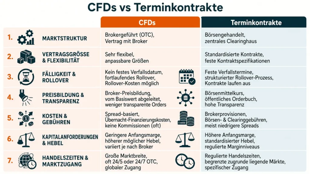 CFD vs Futures- key differences in structure