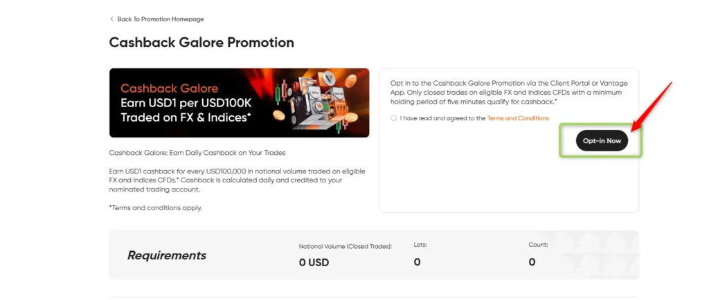 Forex CashBack Prime optin