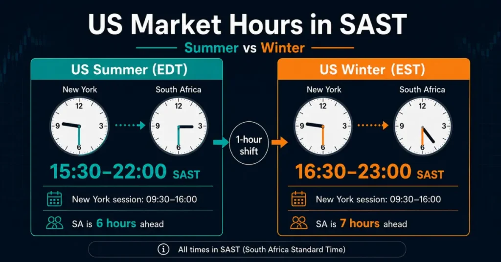 US stock market opening and closing times