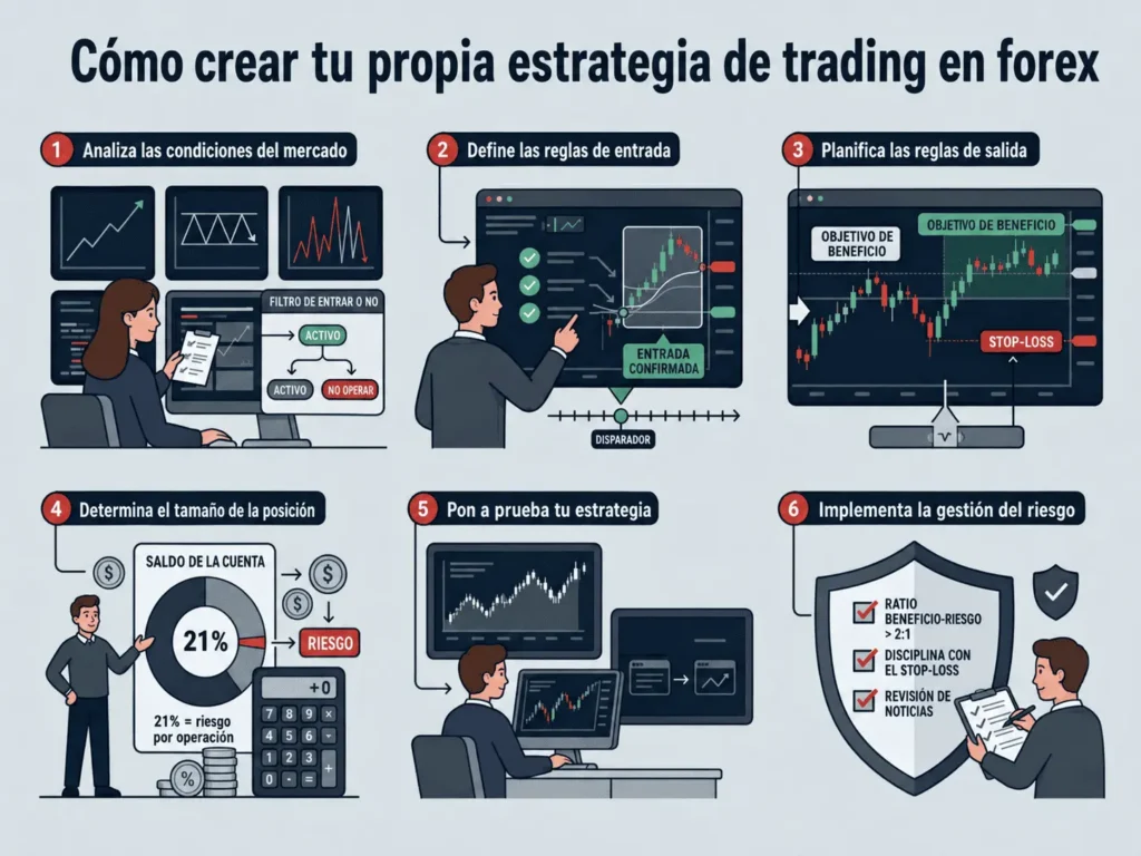 Six-core-components-to-build-your-own-forex-trading-strategy_ES