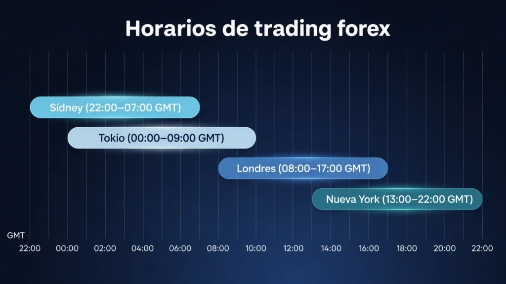 Horarios de trading del mercado forex Vantage Markets