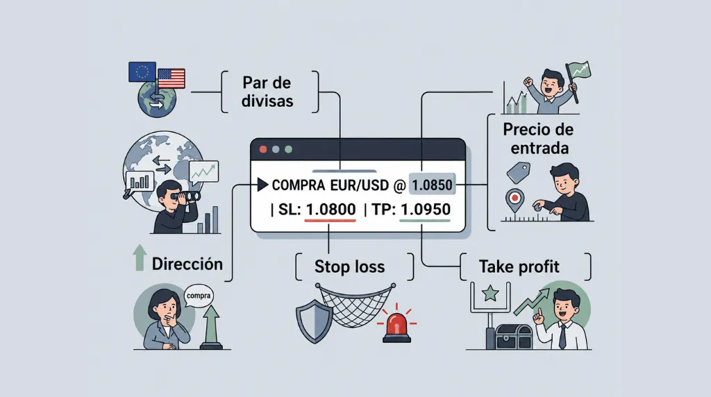 Componentes clave de una señal de Forex de Vantage Markets