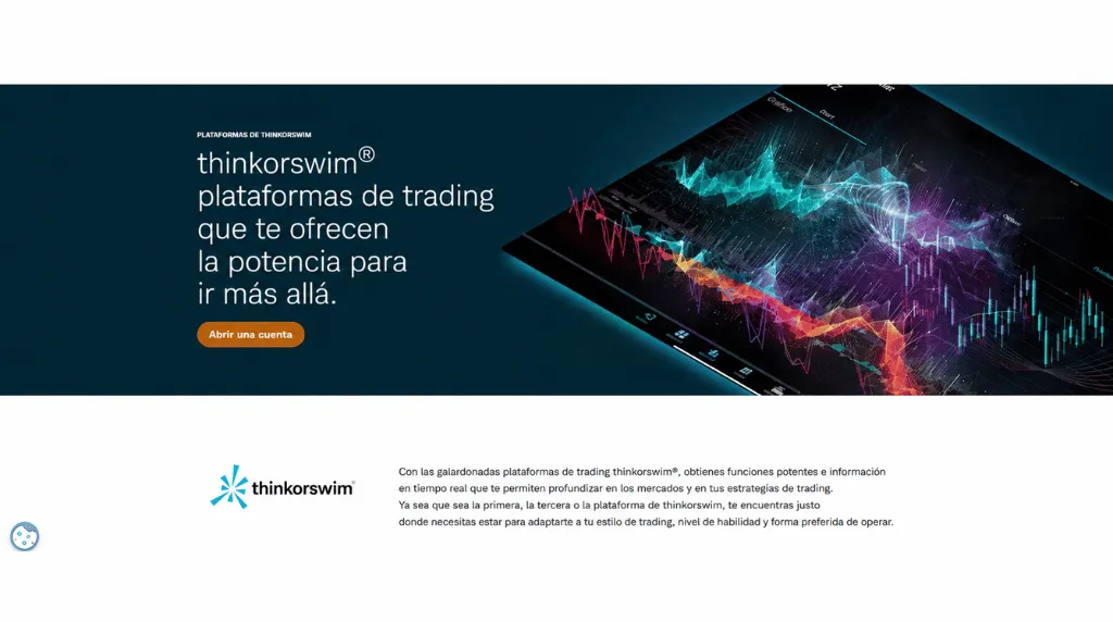 Captura de pantalla de la plataforma de trading thinkorswim, una de las mejores plataformas para el day trading.
