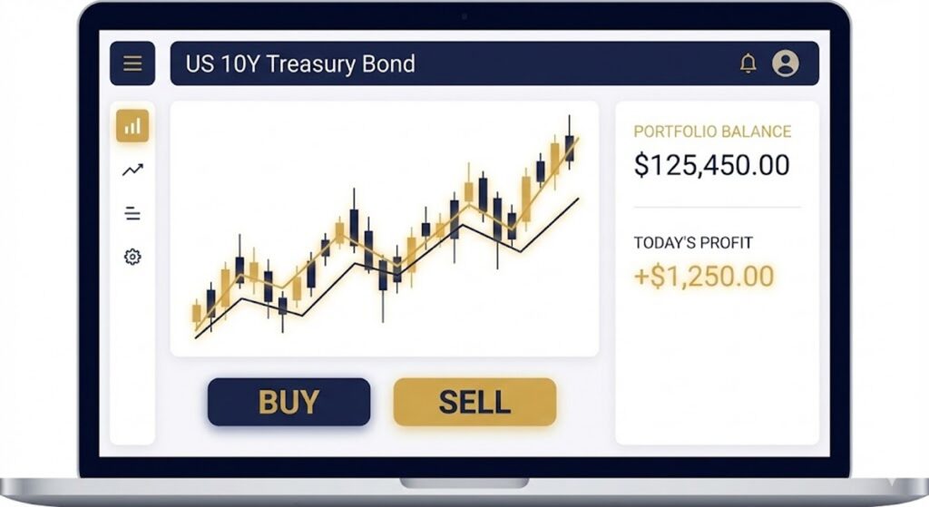 แพลตฟอร์มเทรดพันธบัตร US 10Y Treasury Bond ออนไลน์ผ่าน Vantage