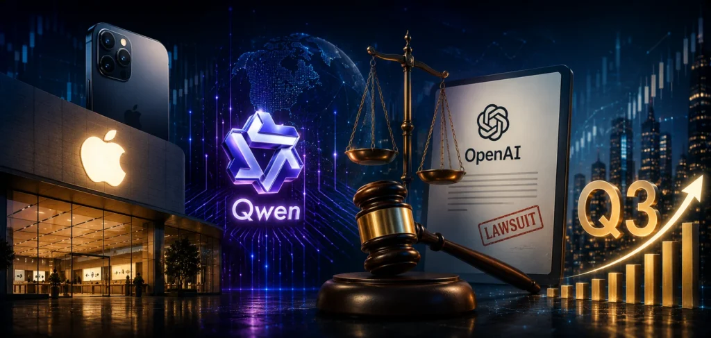 Apple stock, Qwen, Litigation against OpenAI, and Q3 results